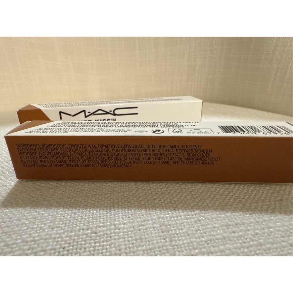 2-MAC Lipstick LOCKED KISS 24HR Lipstick, 98 Indulgent, .06oz/1.8g, New‎ In Box - Picture 3 of 5